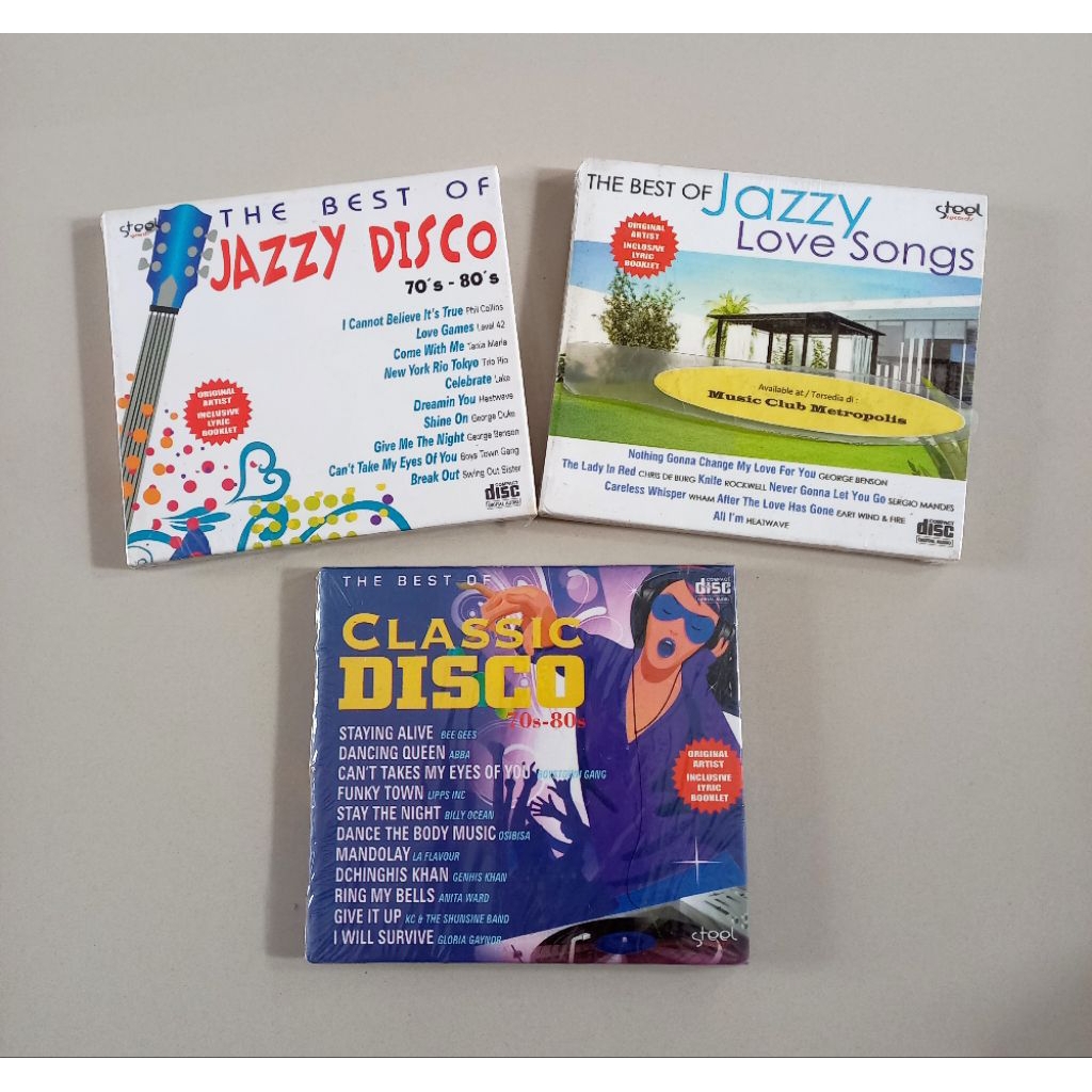 CD V.A. - THE BEST JAZZY DISCO 70'S - 80'S / THE BEST OF JAZZY LOVE SONGS/THE BEST OF CLASSIC DISCO 