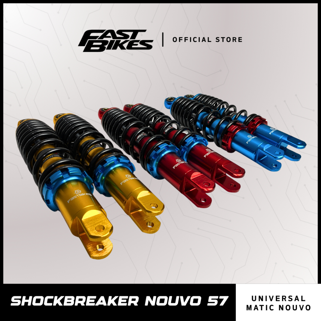 Fastbikes - Shockbreaker Motor Nouvo Aerox 285 MM Dual Matic Universal 57