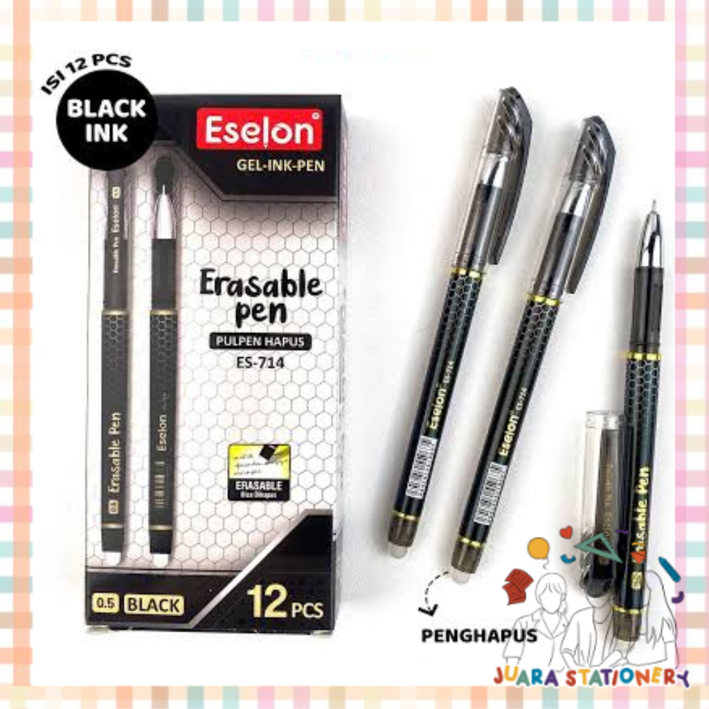 

(1393) Pulpen Erasable Eselon ES-714 / Pulpen Bisa Dihapus Pulpen Hapus