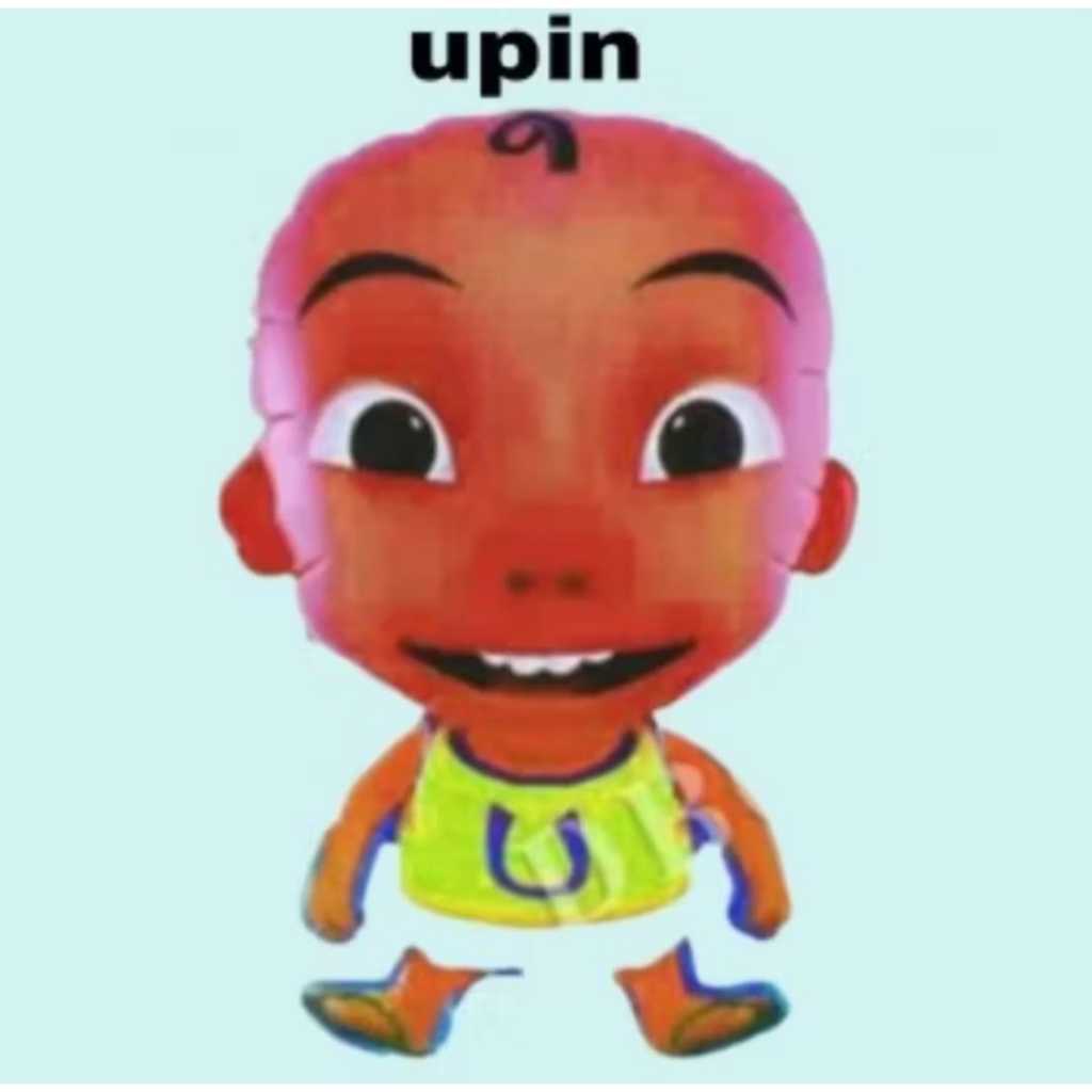 BALON FOIL KARAKTER JUMBO UPIN - IPIN - POKEMON - SPONGEBOB - BOBOIBOY / BALON FOIL JUMBO KARAKTER U