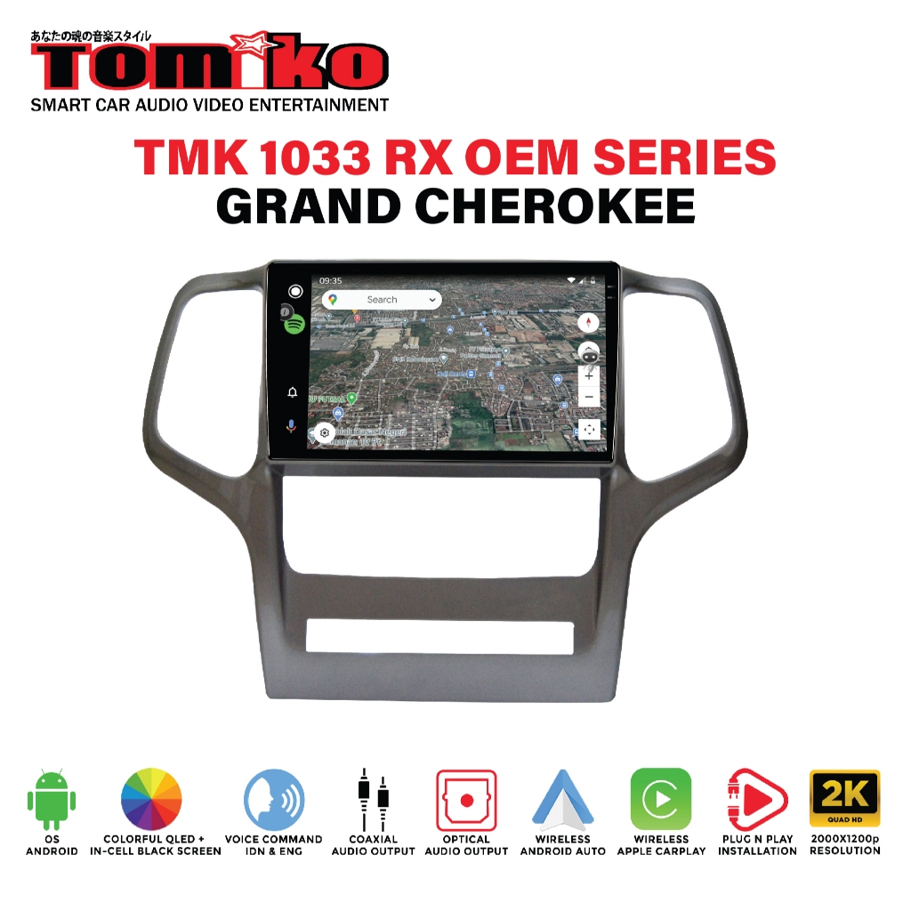 Tomiko - headunit android tmk 1033 rx oem for Grand Cherokee