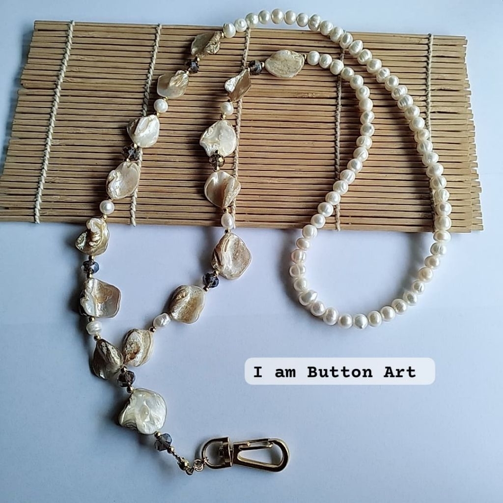 

LANYARD ID CARD NAME TAG MUTIARA FRESH WATER PEARLS