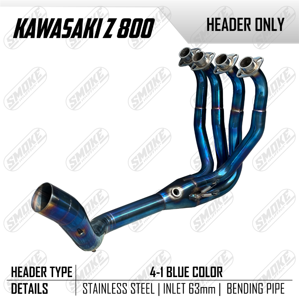 Header Leheran Only Kawasaki Z800 - Kawasaki Z1000 Original Smoke Muffler