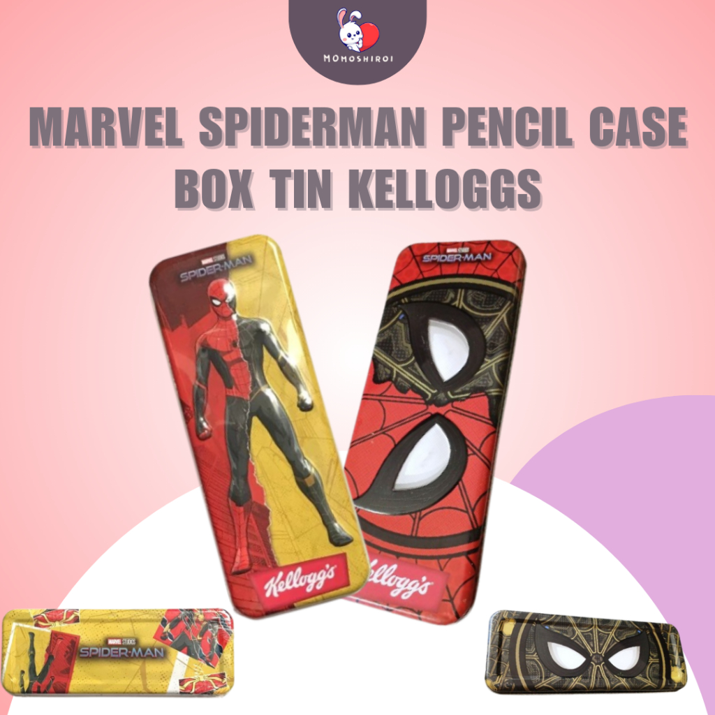 

Kotak Pensil Marvel Spiderman Pencil Case Box Tin Kelloggs