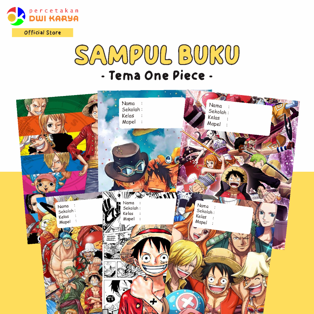 

Sampul Buku Tema One Piece Uk 21x16 Cm Bisa Request Ukuran