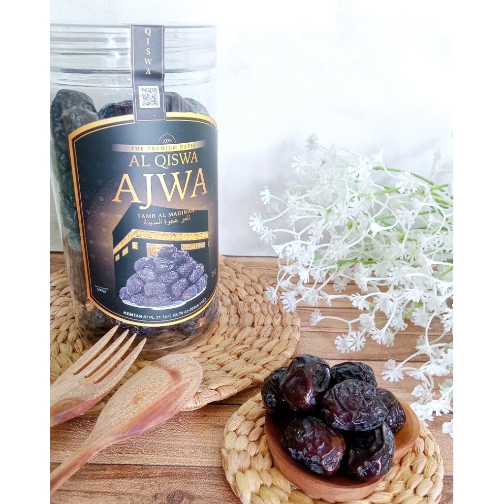 

Kurma Ajwa Madinah Premium Alqiswa Toples 500gr