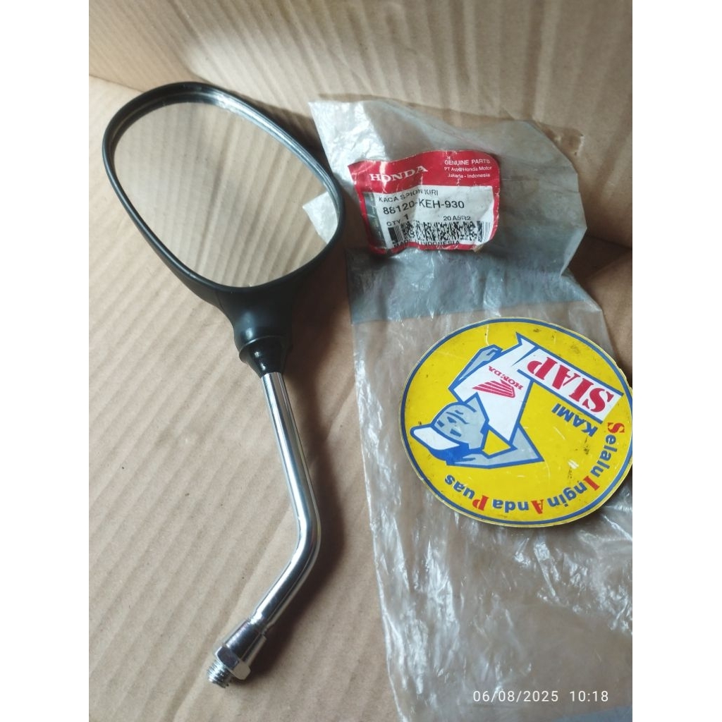 kaca spion mirror kiri honda megapro mega pro mp lama hiu old honda win100 win 100 muda akhir origin
