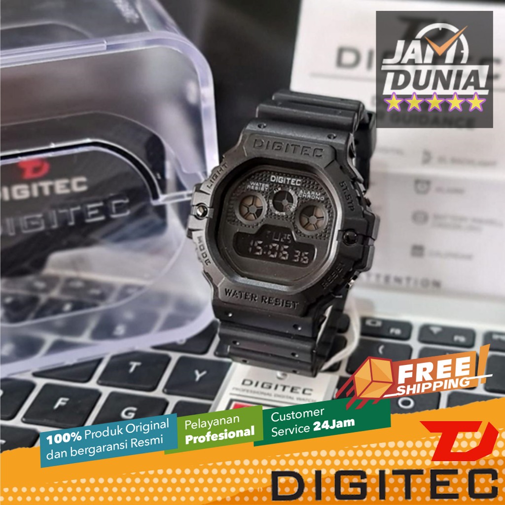 JAM TANGAN PRIA DIGITAL DIGITEC ORIGINAL BLACK DG-5090T DG 5090 DIGITEC 5090 DIGITEC DIGITAL 5090 DI