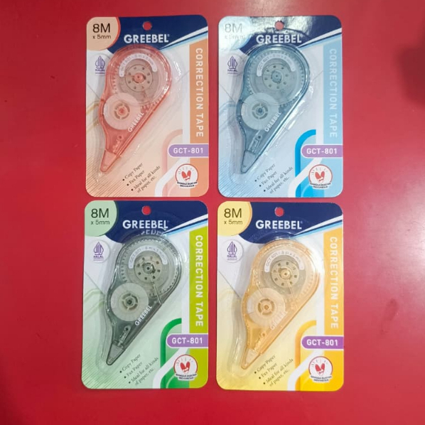 

GREEBEL CORRECTION TAPE GCT-801 | PITA KOREKSI GREEBEL 8M