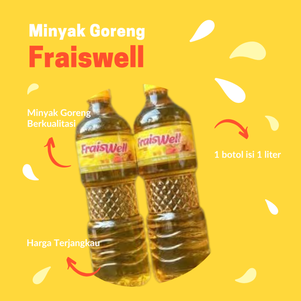 

Minyak Goireng Fraiswell 1 L / 1 dus isi 12 pcs
