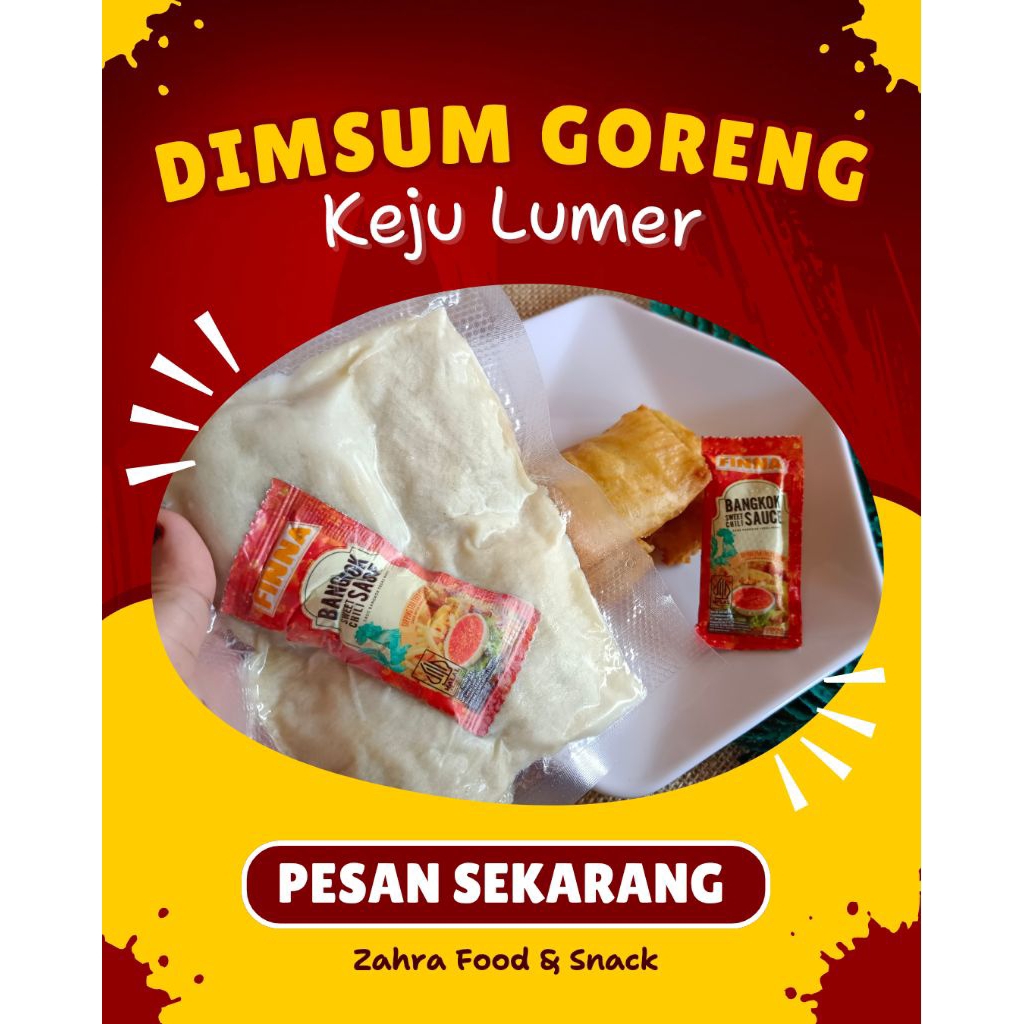

❤ TERMURAH ❤ Dimsum Goreng Keju Lumer isi 4pcs ZahraFood