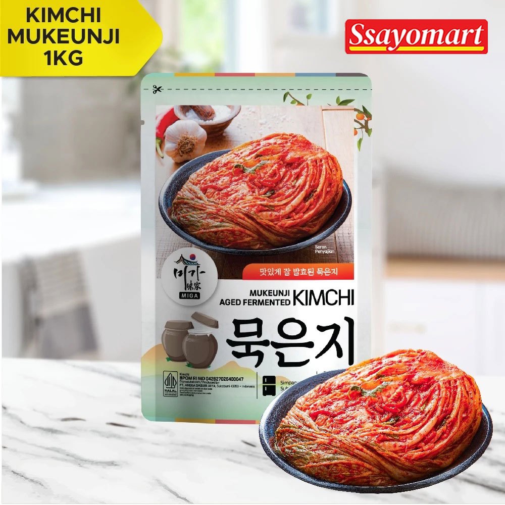 

KIMCHI MUKEUNJI Kimchi Sawi Fresh Korea Kimchi Halal 1KG Makanan Korea
