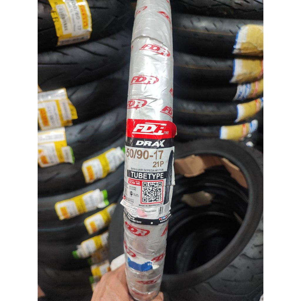 BAN FDR 50/90-17 DRAX TUBETYPE Ban Motor REVO, SUPRA, JUPITER, SUPER CUB C 125, REVO X, SUPRA X 125,