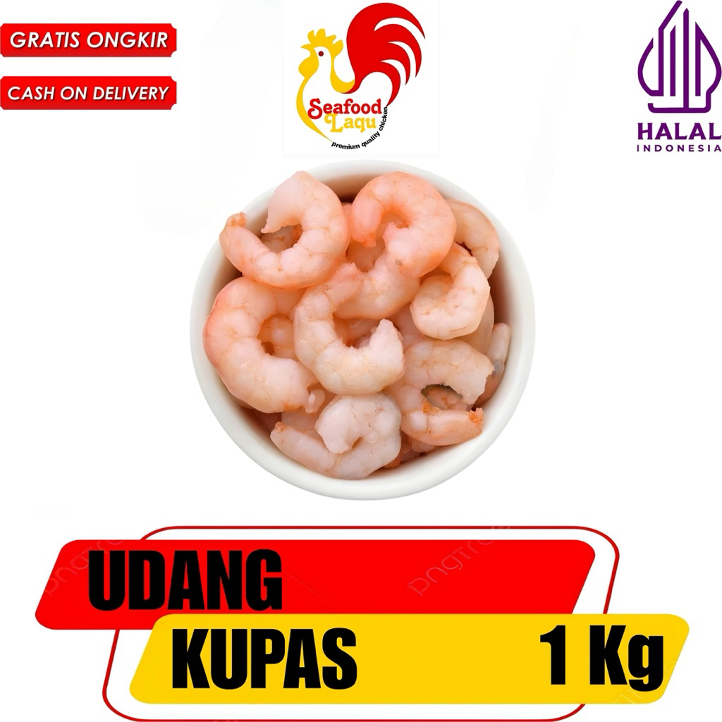 

UDANG KUPAS SEAFOOD BEST QUALITY TERMURAH 1kg