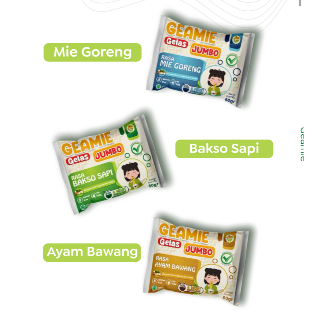 

Mie Gelas Gluten Free Non MSG | Mie Goreng Sehat by Geamie