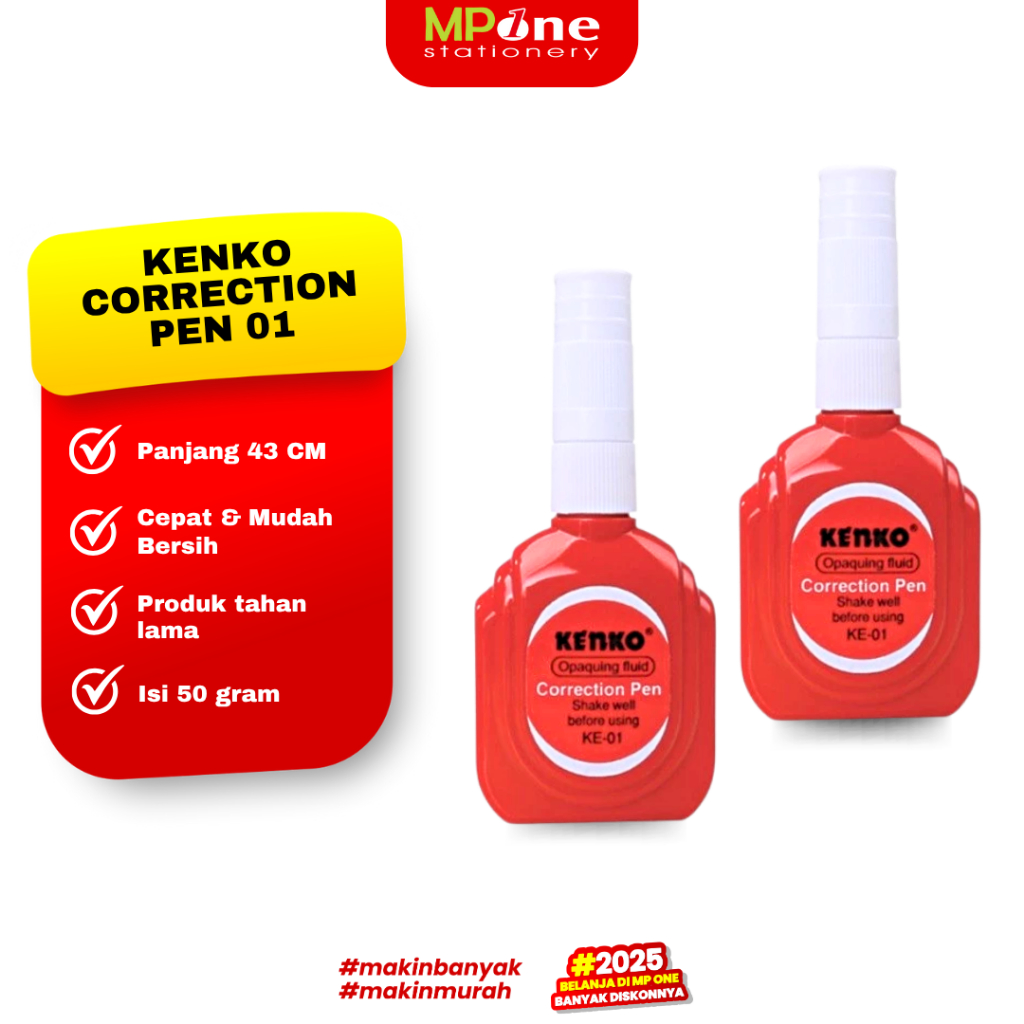 

Kenko Tip X Cair KE-01 / Correction Pen Kenko / Tip Ex Cair Kenko