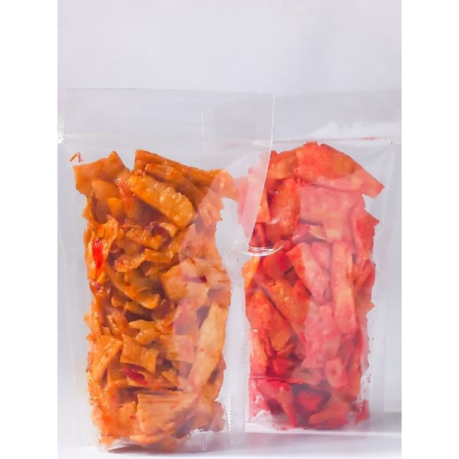 

Crisva - Kripik Manggleng I Balado Pedas dan Pedas Manis - Kemasan Ekonomis