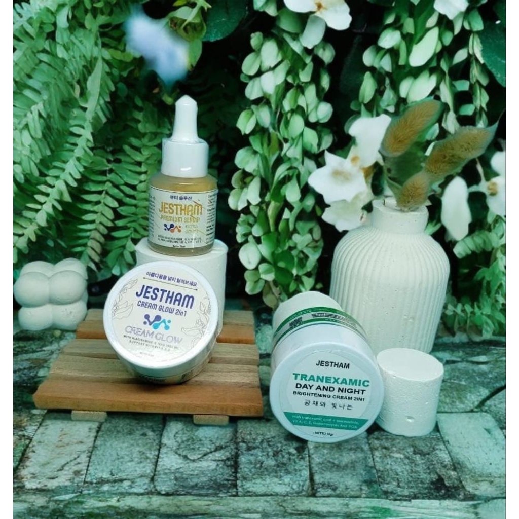 [PROMO SPESIAL 11.11] Paket Murah meriah skincare korea - 1Cream glow + 1Tranexamic + 1serum gold ||