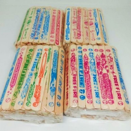 stik sablon 144 pcs / stik adu gebrak / mainan stik adu