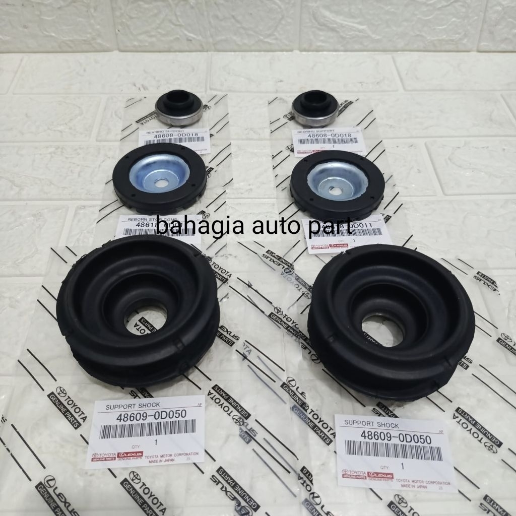 SUPPORT SHOCK BREAKER BEARING SUPPORT TATAKAN SUPPORT SET NEW VIOS GEN 2 YARiS ORIGINAL