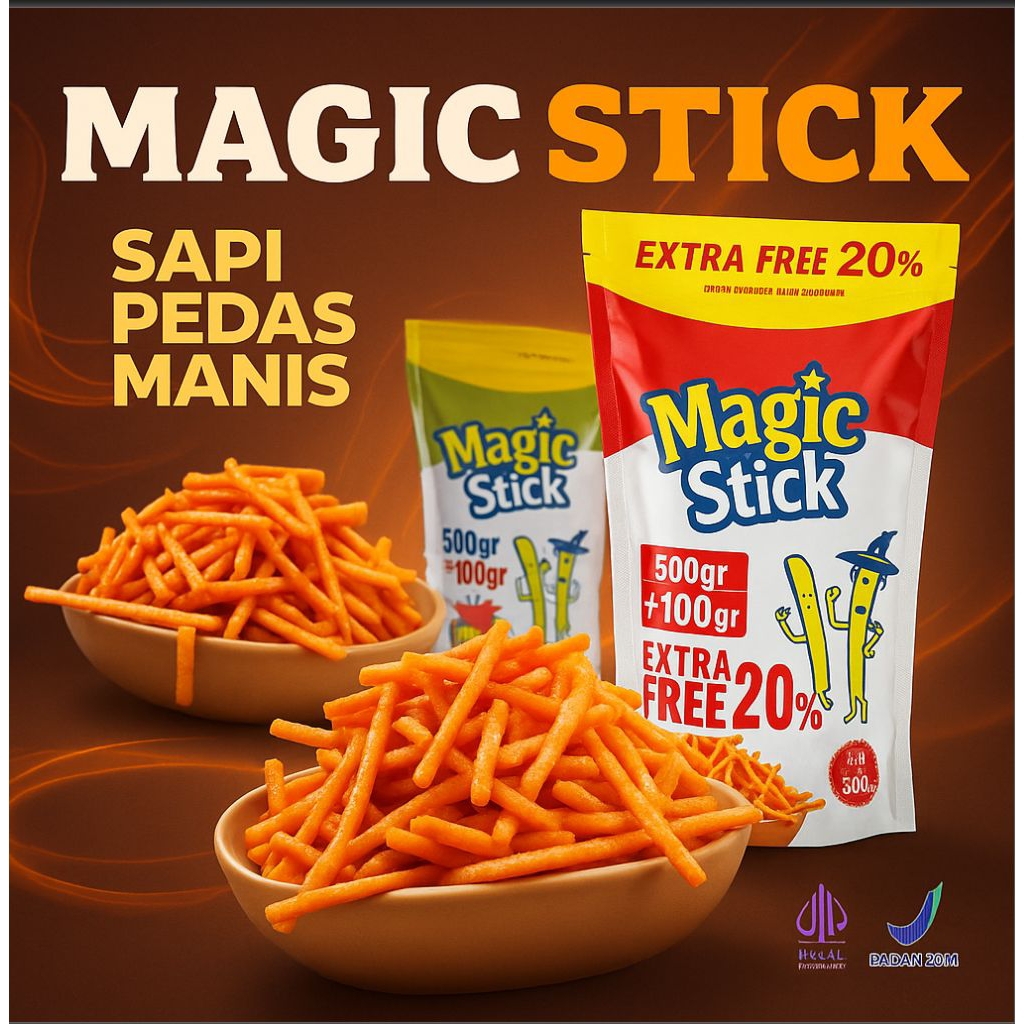 

KIKOYA Magic Stick 600g – Snack French Fries Kering | Rasa Rumput Laut & Sapi Pedas Manis