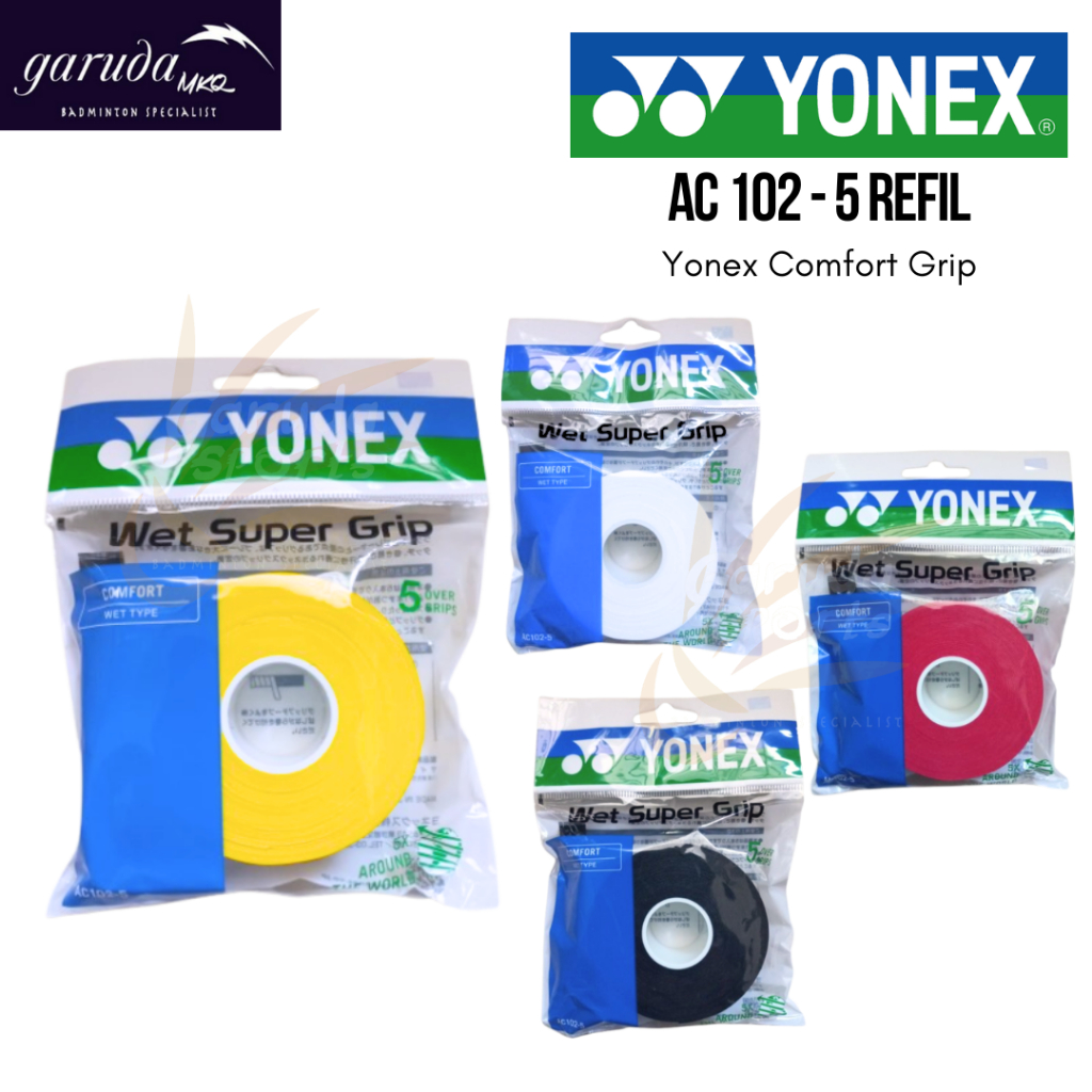 Grip Badminton Yonex AC 102 5 REFIL Comfort Feel / Grip Yonex AC 102-5 Grip Yonex JP CODED / Yonex A