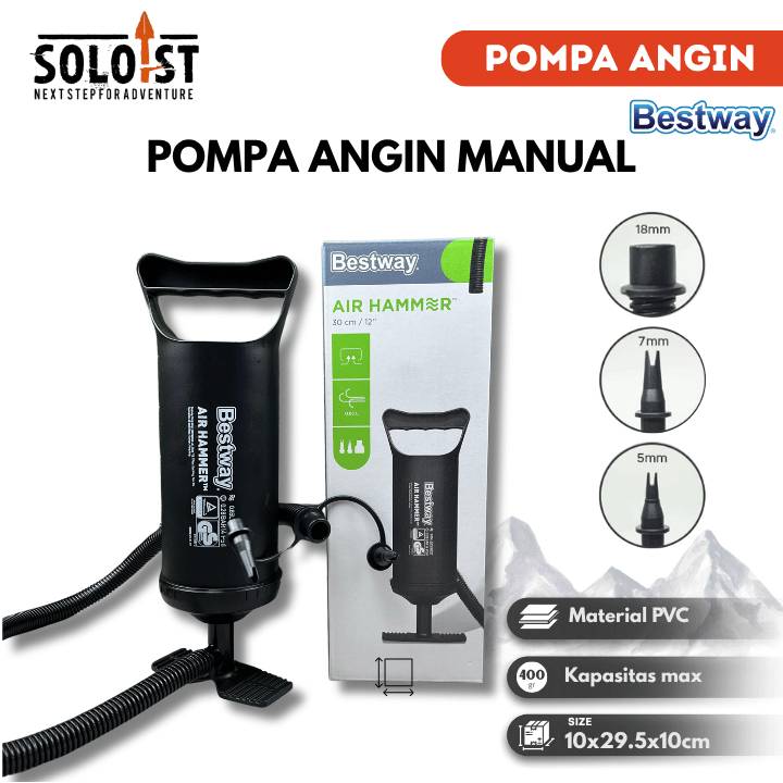 Bestway Pompa Angin 12" Bestway Pompa Angin Manual Pompa Angin Murah Kasur Angin Kolam Renang Anak