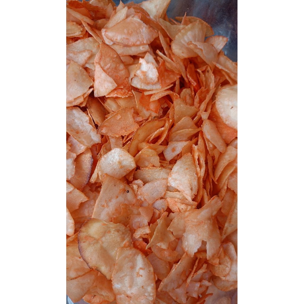 

(1KG)REMUKAN CRIPING/KRIPIK SINGKONG BALADO IRISAN BIASA RENYAH ENAK