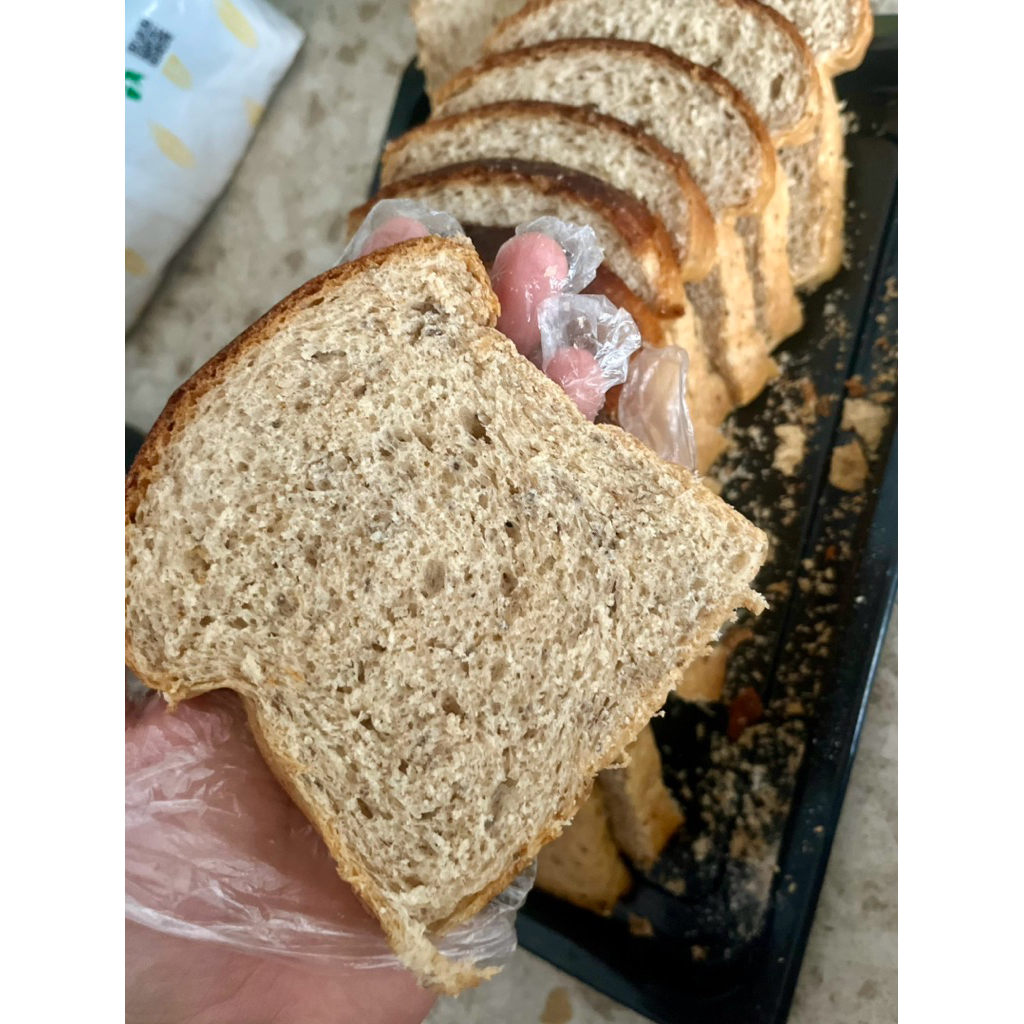 

Roti Full Gandum 100% tanpa gula (stevia+madu)