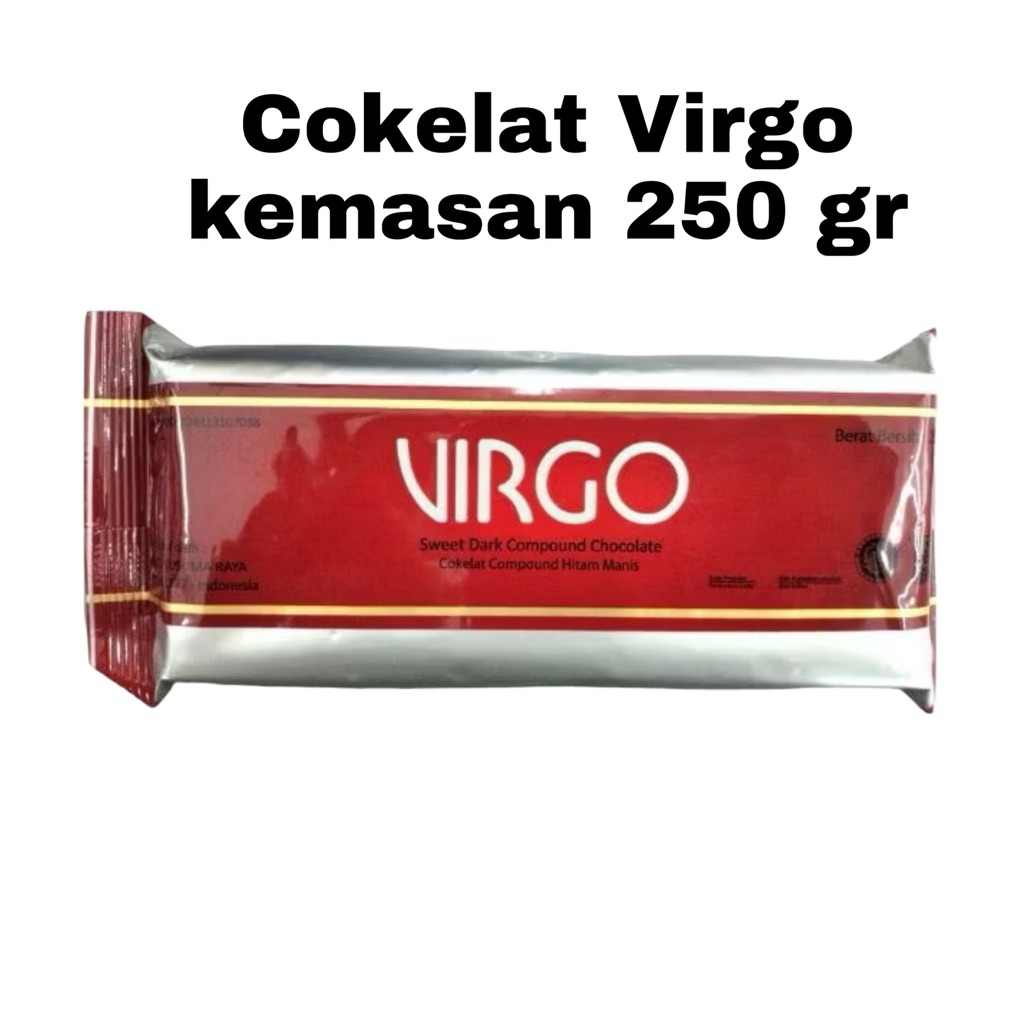 

Cokelat Virgo 250gr | Dark Compound Chocolate untuk Baking & Topping