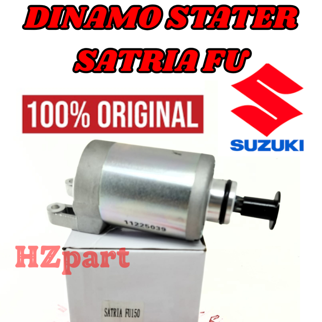 ASLI ORIGINAL DINAMO STATER SATRIA FU MOTOR satria fu 150 lama (karburator)/baru (injeksi) ORI 100%.