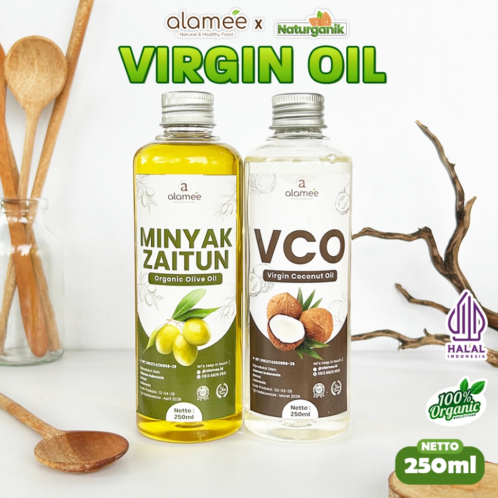 

alamee minyak murni tanpa bahan pengawet tambahan kebutuhan harian minyakzaitun 250ml Naturganik