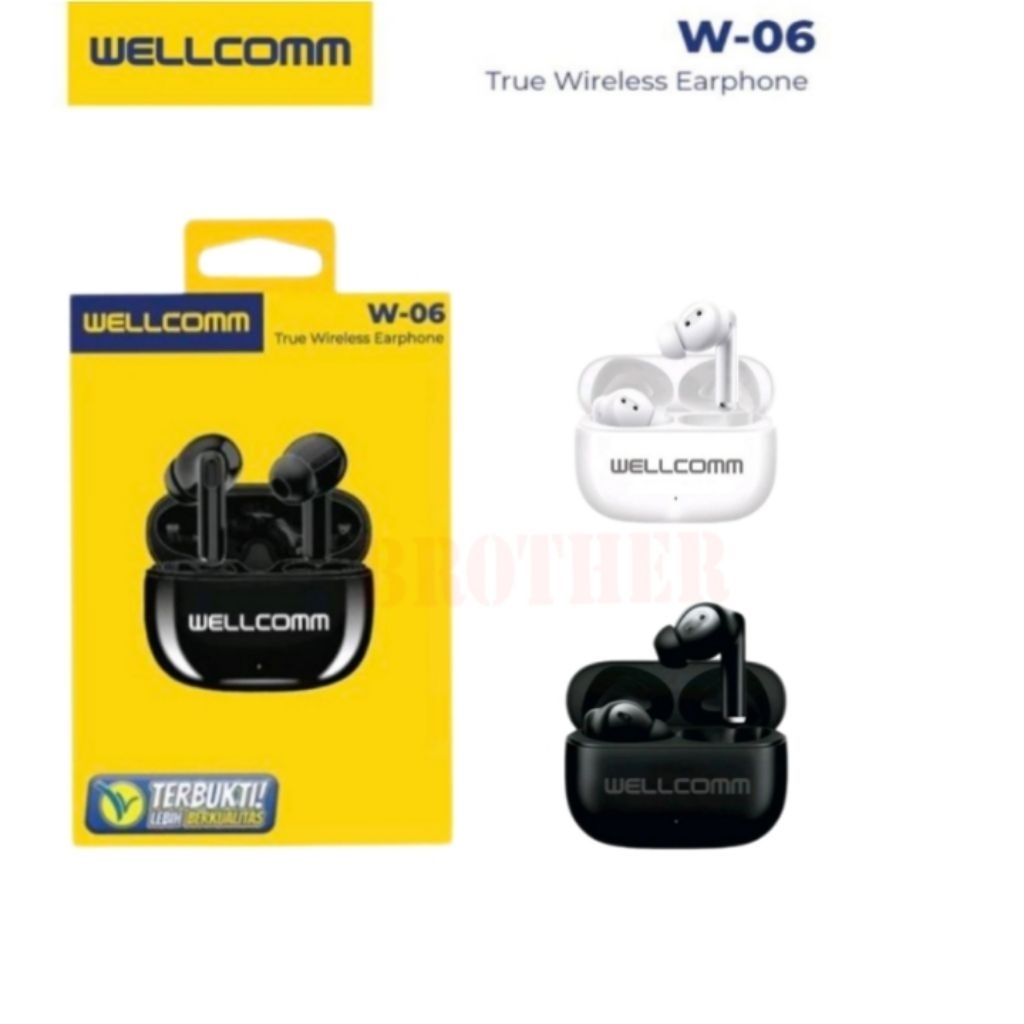 TWS WELLCOMM W-06 SUPER BASS ORIGINAL 100%