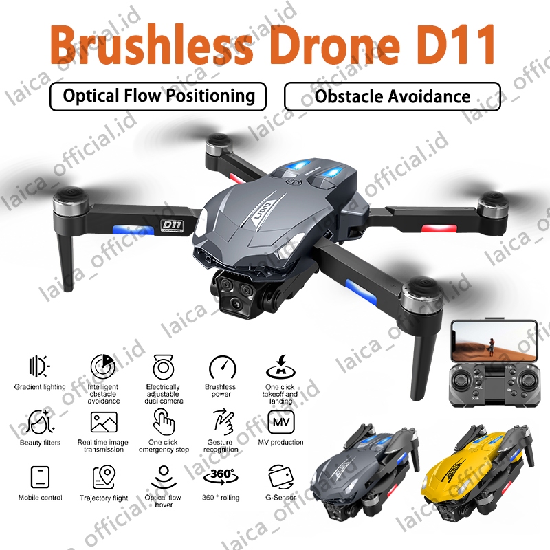 [Brushless] Smart Drone D11 Dual CameraShooting Brushless drone BrushlessMotor Original indoor Outdo