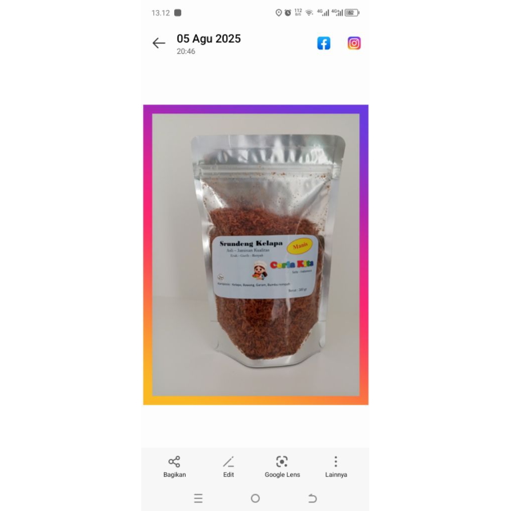 

serundeng kelapa manis