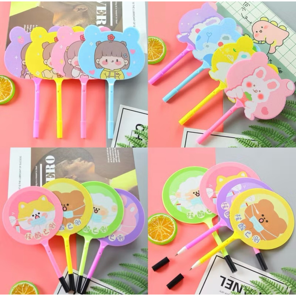 

Pena Pulpen Gel Kipas / Pena Kipas Animal & Buah / Pulpen Kipas Karakter Lucu Souvenir