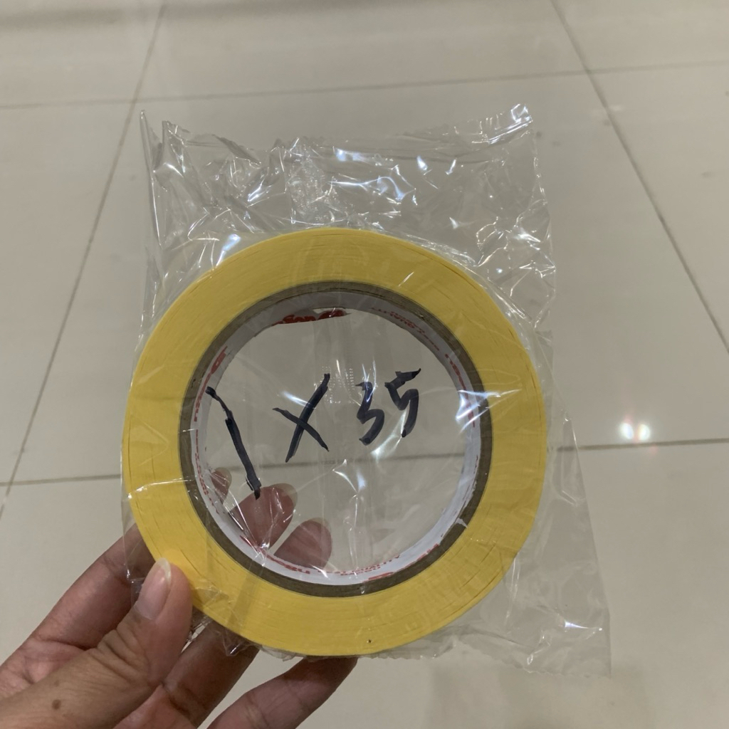 

DAEGU Lakban Kertas Isolasi Solasi Masking Tape 1 inch (24mmx35m) murah berkualitas
