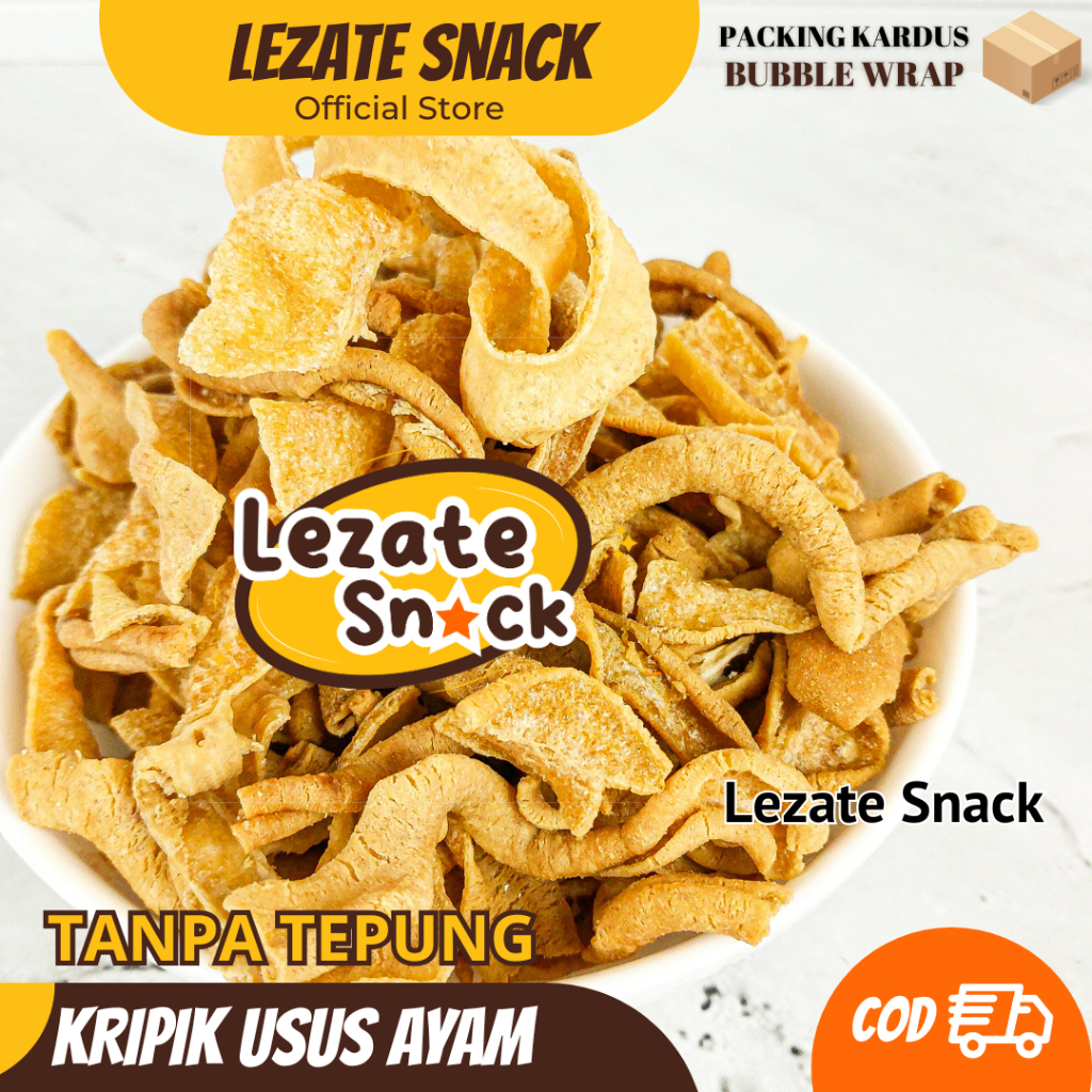 

Kripik Usus Ayam 500GR Premium Tanpa Tepung Kiloan Murah Enak Gurih Renyah / Keripik Usus Ayam Original Bumbu Kripsus Daun Jeruk WAP SHOP
