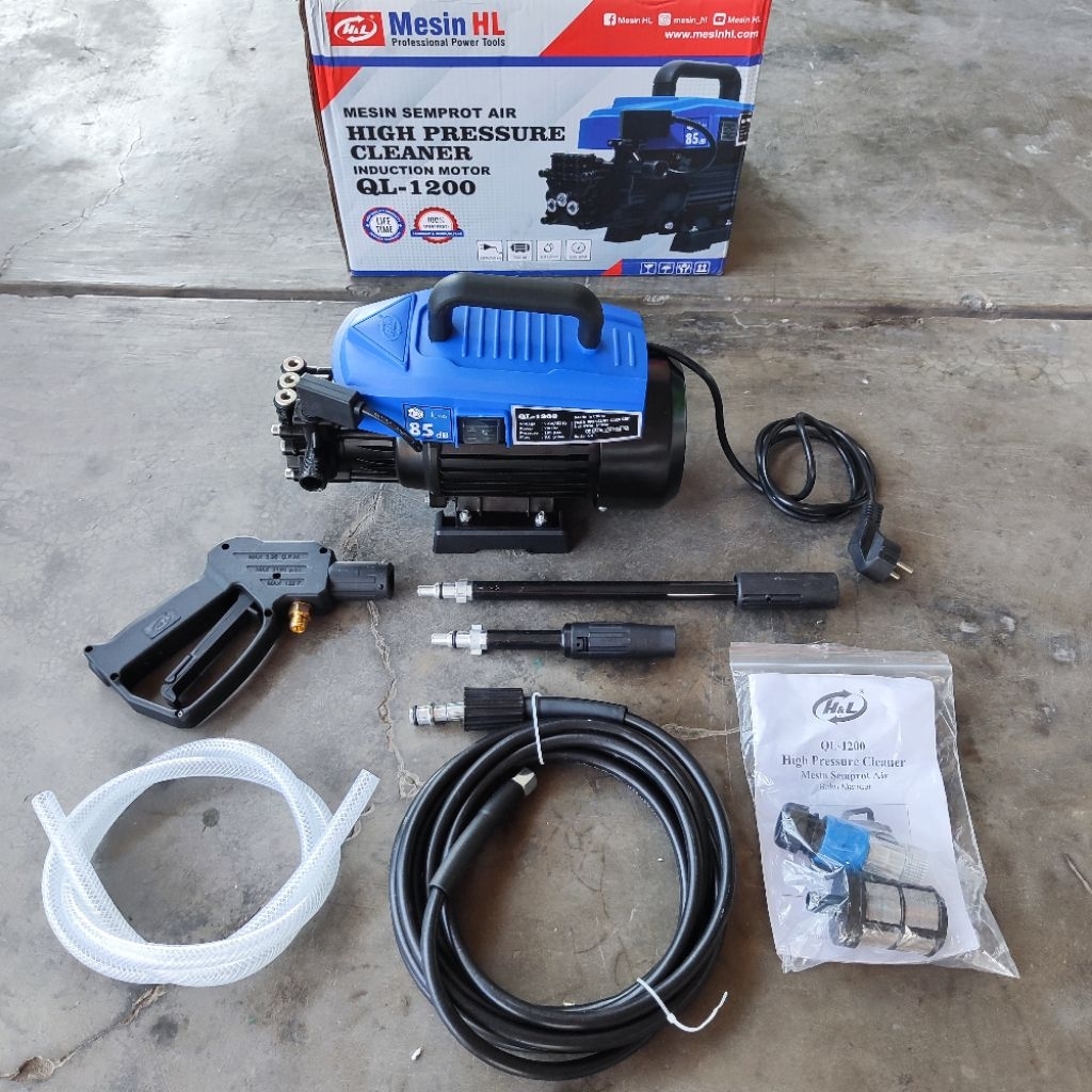 H&L HL QL-1200 Jet Cleaner Listrik High Pressure Induction Motor Induksi Mesin Semprot Air Cuci Stea