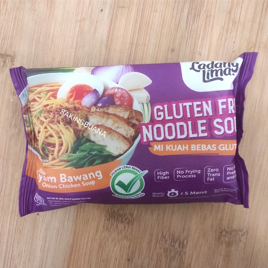 

Ladang Lima Mie Kuah Rasa Ayam Bawang Glutten Free