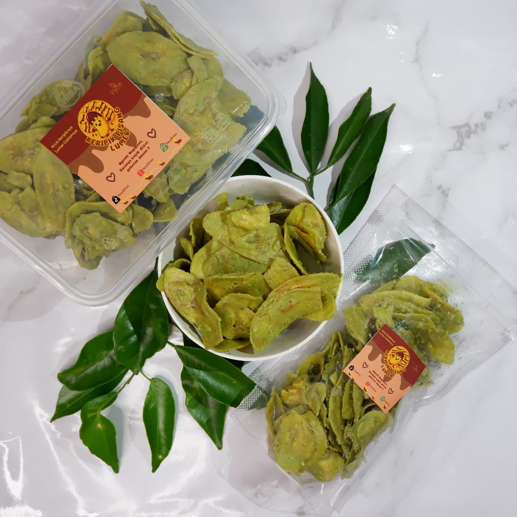 

Keripik Pisang Lumer Rasa Matcha by NaylBites | Cemilan Kripik Pisang Coklat | Banana Chips