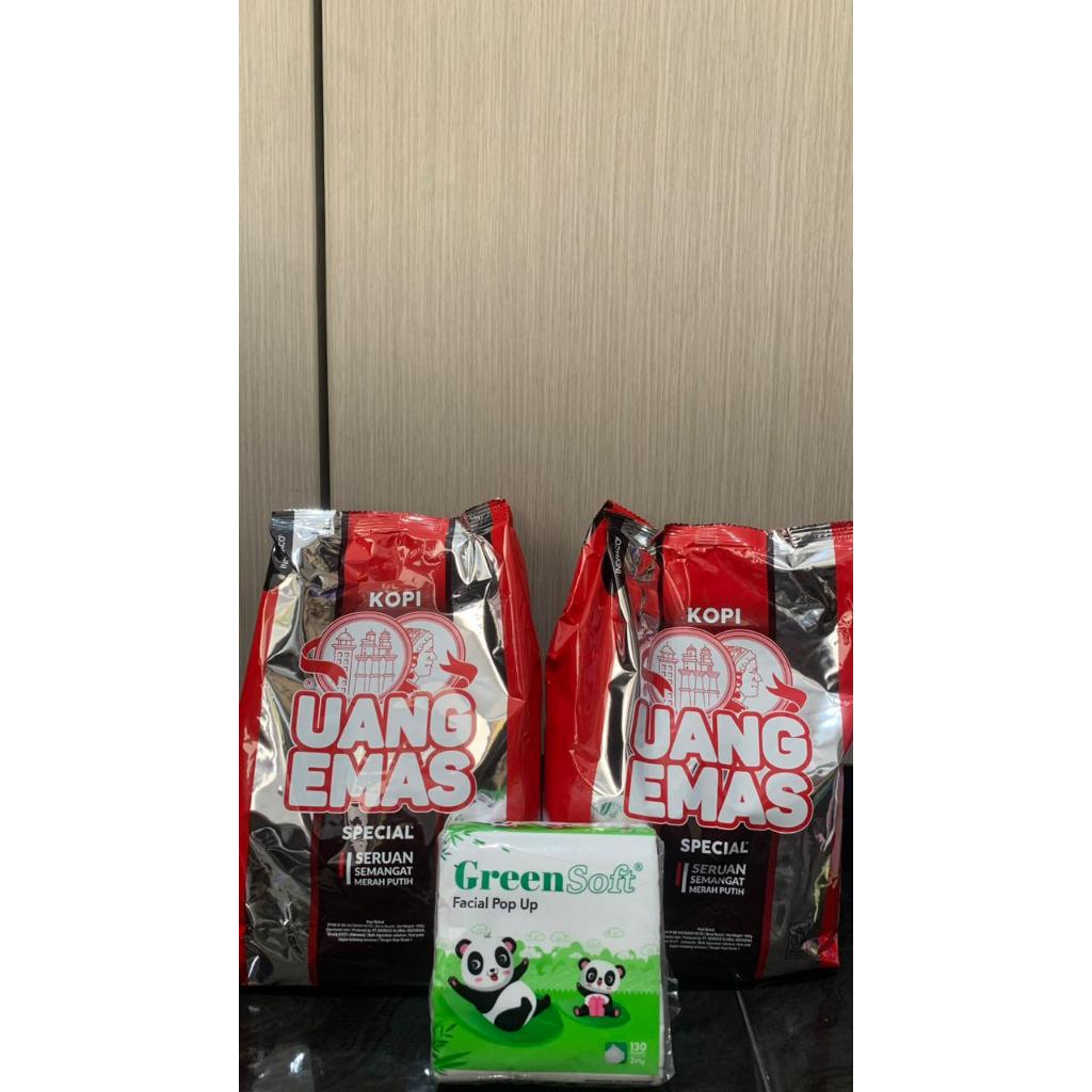

2PCS KOPI UANG EMAS 1KG+ TISU