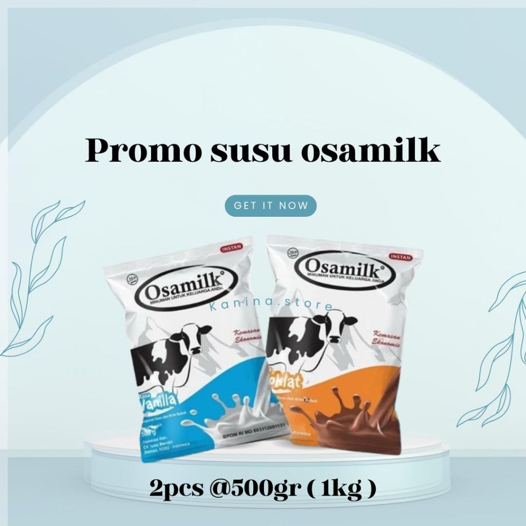

[ Laris ] - Osamilk 2pcs @500gr vanila coklat mix