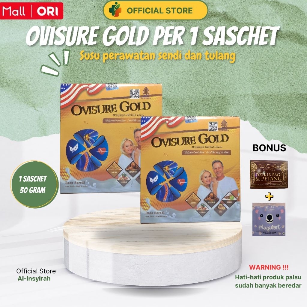 

TERLARIS OVISURE GOLD SUSU / OVISURE GOLD MILK / SUSU OVISURE NYERI SENDI DAN TULANG / SUSU TULANG
