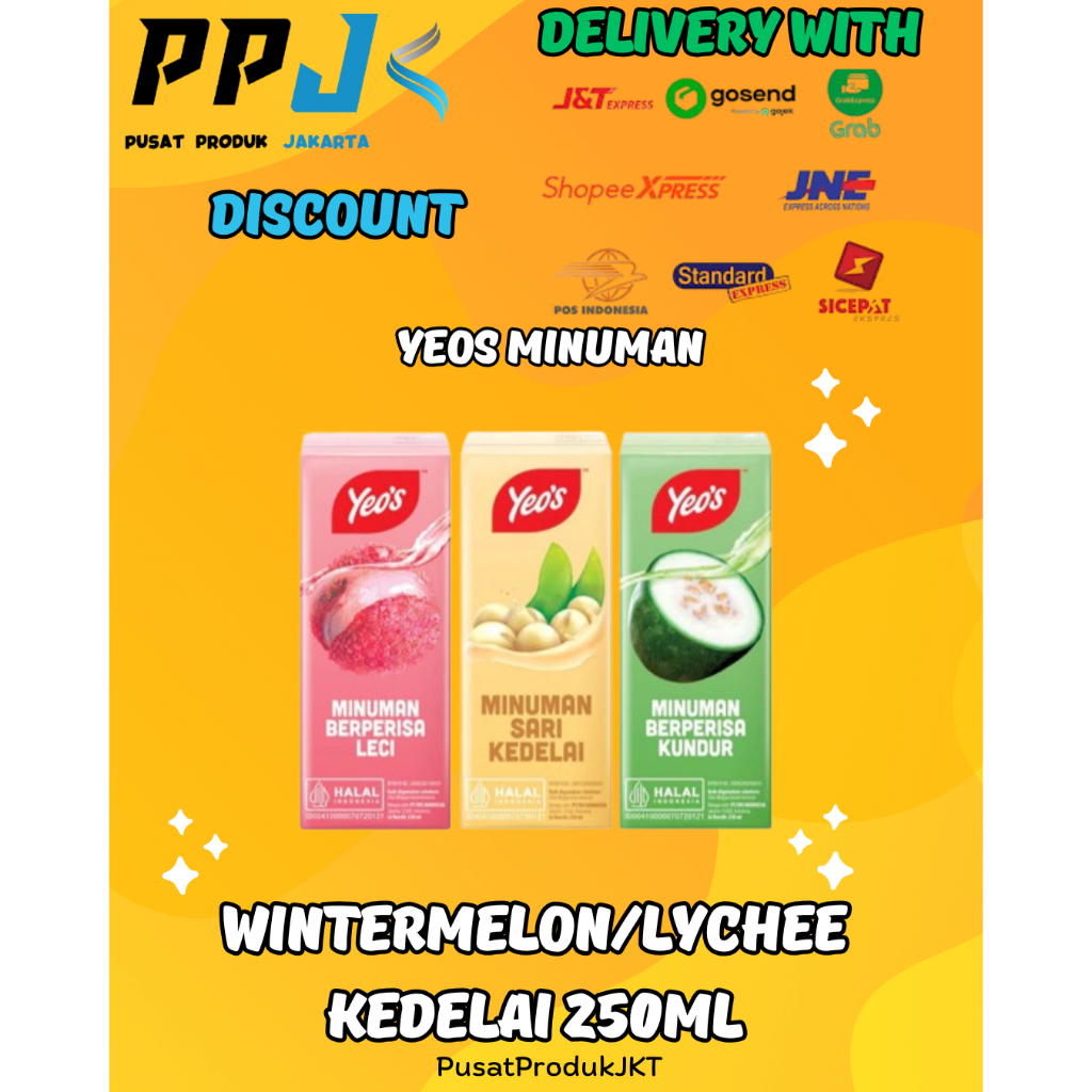 

Yeo's Minuman Lychee | Winter Melon | Sari Kedelai 250 ml