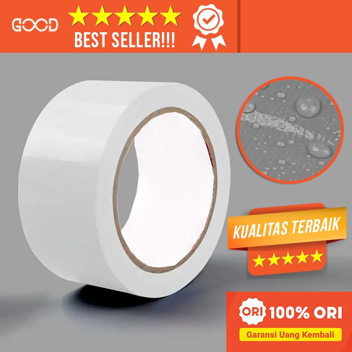 Lakban Kain Multifungsi Putih Karpet Anti Air Panjang 20 Meter Adhesive Cloth Tape