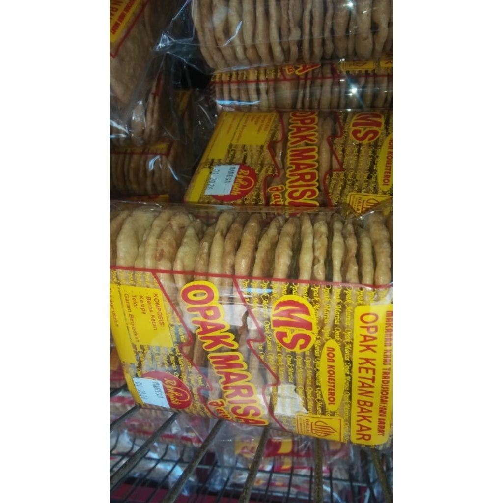 

Cemilan/Snack Opak Gurih Beras Ketan Kelapa