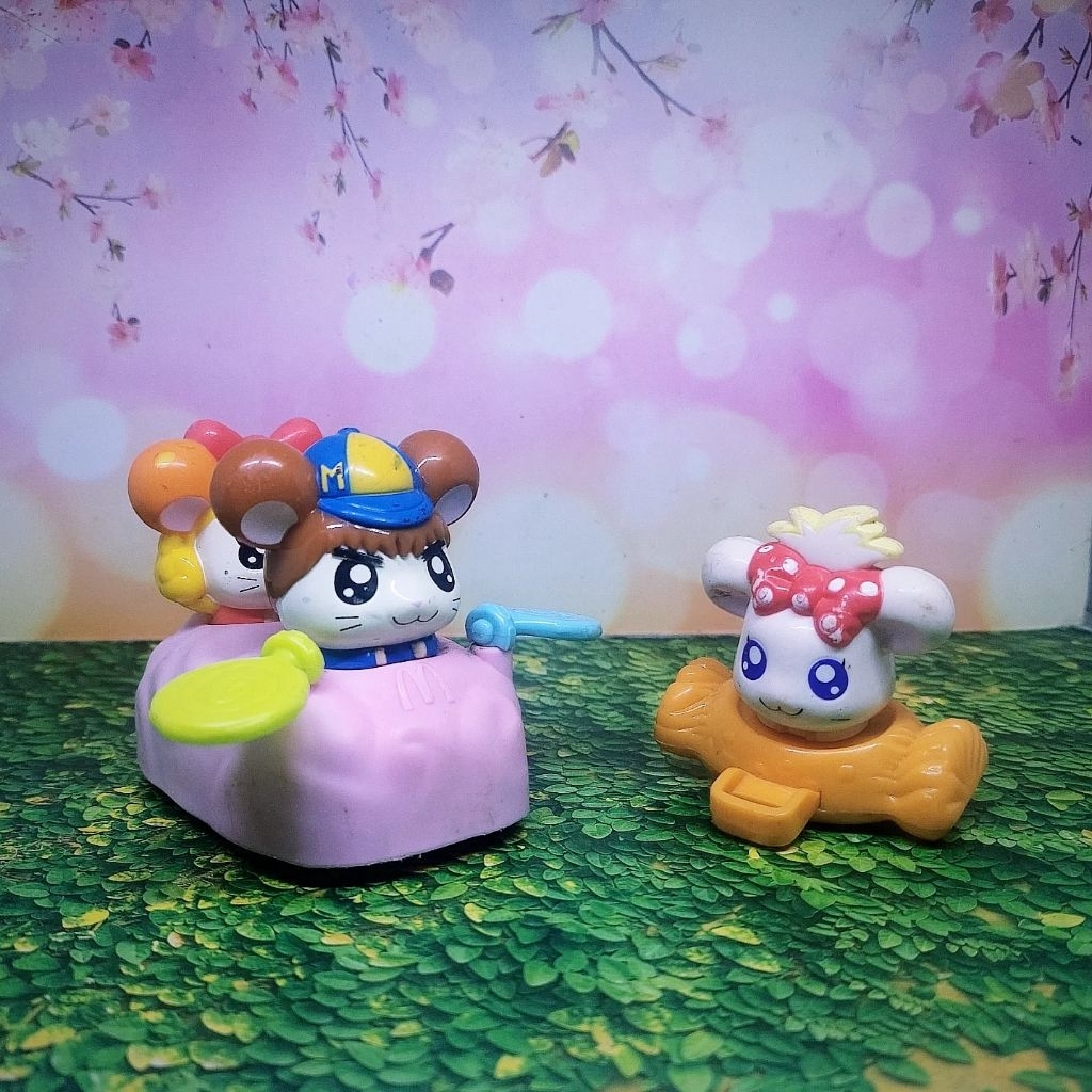 Set 2pcs Figure Hamtaro Mainan anak Mcd Happy Meal