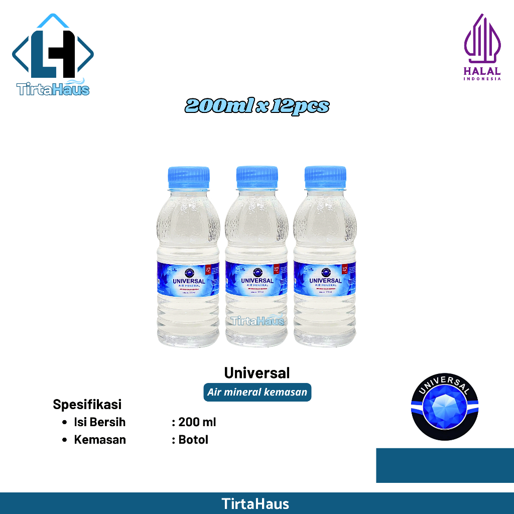 

Universal Air Kemasan 200ml x 12 Botol