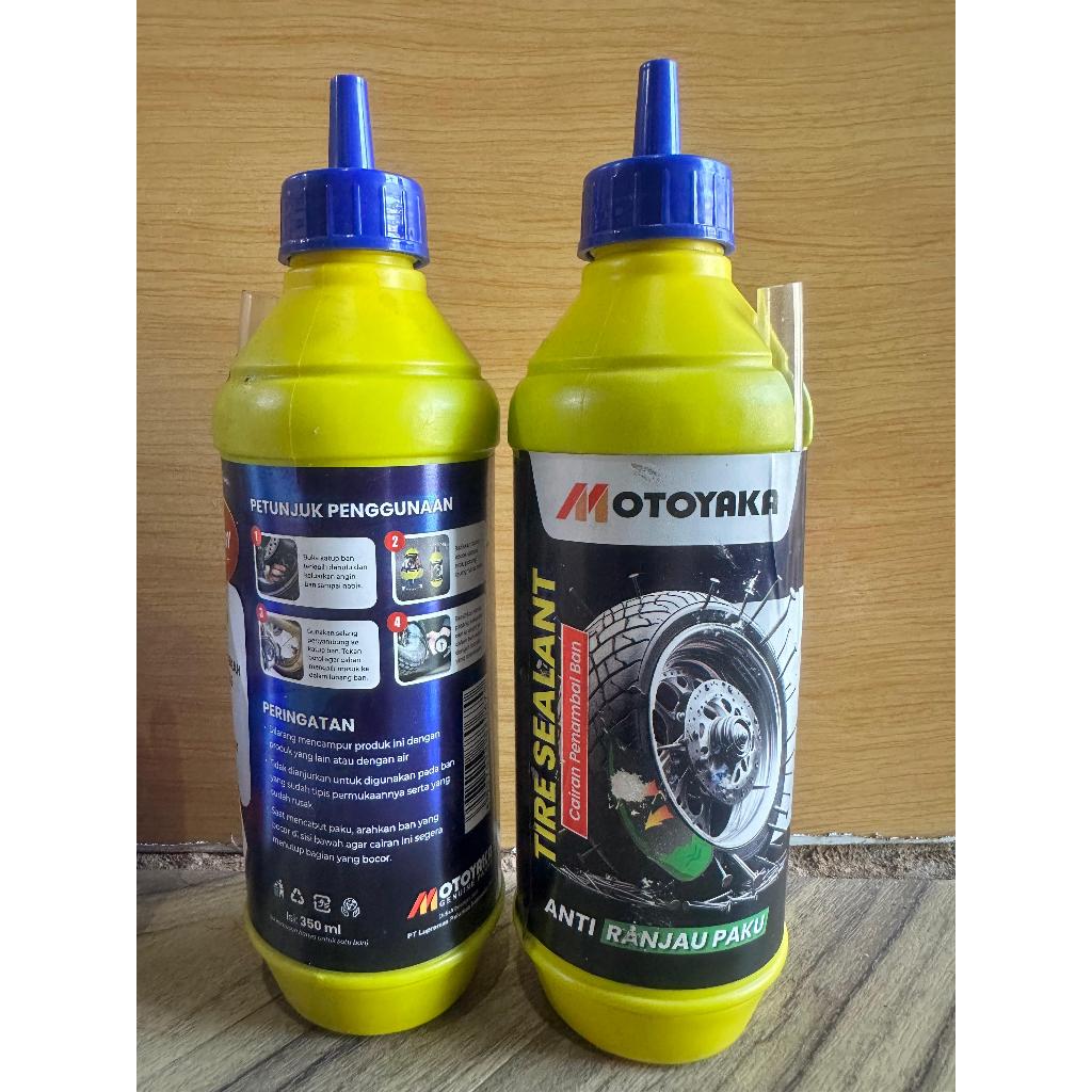 CAIRAN TAMBAL BAN TUBELESS/RANJAU ANTI PAKU MOTOYAKA 350ML / CAIRAN BAN TUBELESS MOTOR